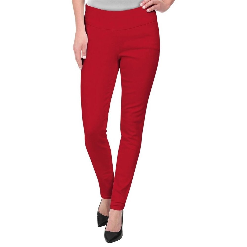Hybrid & Company Super Comfy Stretch‎ Pull On Millenium Pants in Red - Size 1X